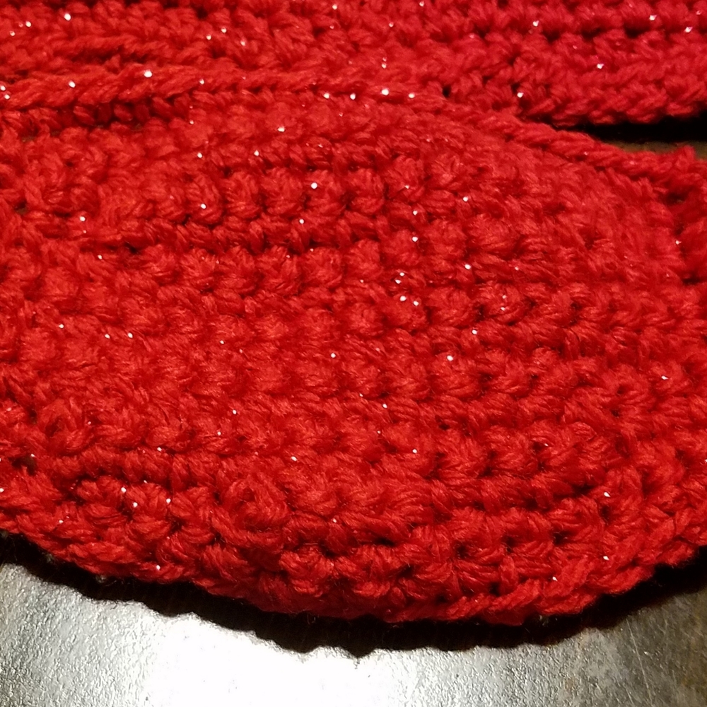 Hand crocheted face masks w/removable flannel lini - Picture 7 of 16